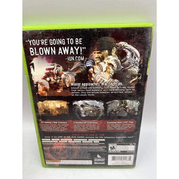 Gears of War 2 (Microsoft Xbox 360, 2008) Complete and Tested - Picture 2 of 6